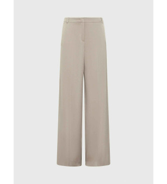 Marella Beigefarbene Satinhose