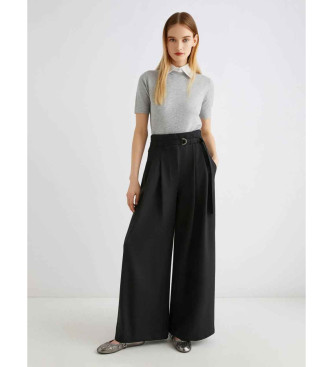 Marella Pantalon taille haute Bondeno noir