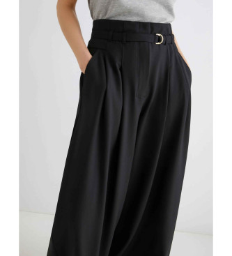 Marella Pantalon taille haute Bondeno noir