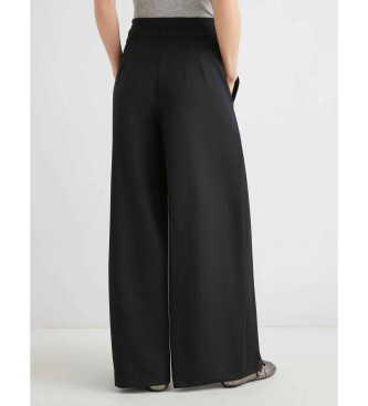 Marella Pantalon taille haute Bondeno noir