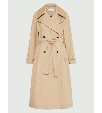 Marella Grolla Sand langer Trenchcoat