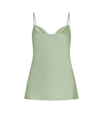 Marella Camisola de cetim Verde franzido