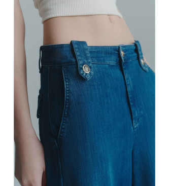 Marella Denim-Palazzo-Jeans WLEG4 blau