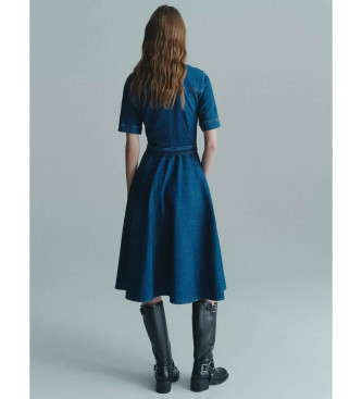 Marella Fagotto skjortekjole i denim