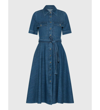 Marella Fagotto skjortekjole i denim