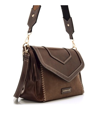 Mariamare Borsa a tracolla Casey marrone