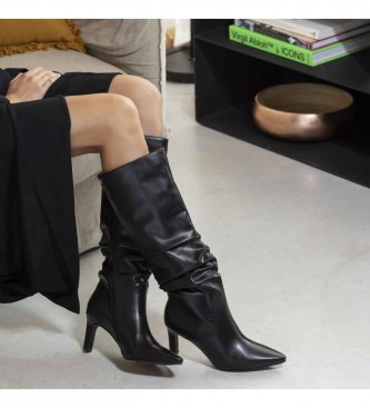 Mariamare Stivali neri con tacco Bellagio - altezza tacco 7cm -