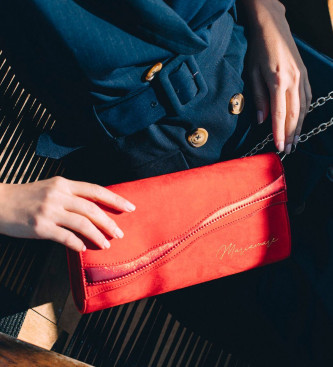 Mariamare Gewellte Handtasche rot 