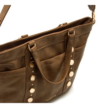 Mariamare Borsa scozzese marrone