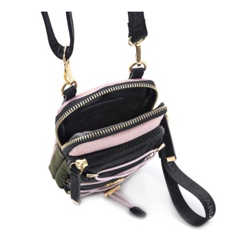 Mariamare Omi Mini Handbag Noir, Rose -4x17x10cm