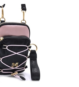 Mariamare Omi Mini Handbag Black, Pink -4x17x10cm