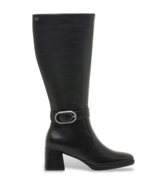 Mariamare Botas de piel Dressed negro