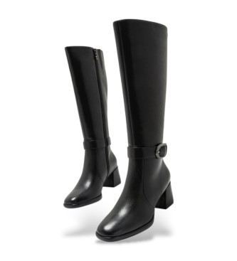 Mariamare Botas de piel Dressed negro