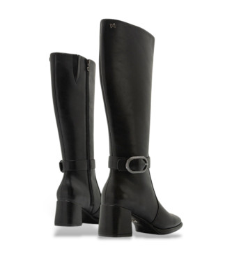 Mariamare Botas de piel Dressed negro