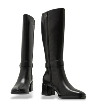 Mariamare Botas de piel Dressed negro