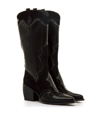 Mariamare Bottes texanes noires