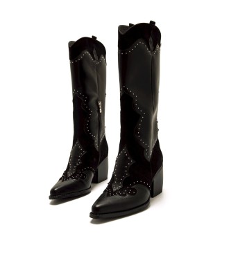 Mariamare Bottes texanes noires