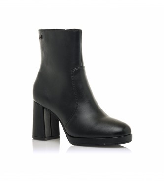 Mariamare Black casual ankle boots -Heel height 8cm