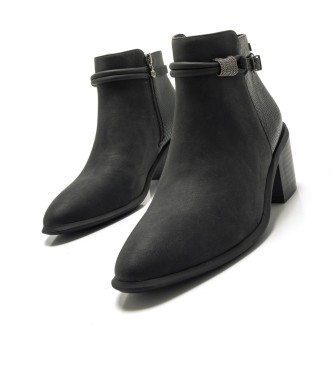 Mariamare Black Molise heeled ankle boots 