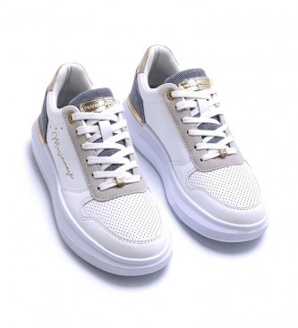 Mariamare Sneakers en denim blanc