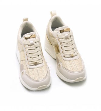 MARIAMARE Sneakers 68033 beige -Altezza zeppa: 6,5 cm-