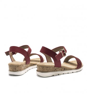 MARIAMARE Sandals 67823 red - Wedge height: 4cm