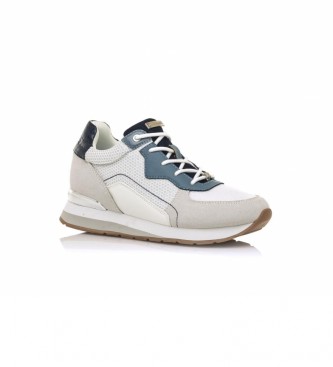 MARIAMARE Sneakers 68019 off-white, azul -Cunha de altura: 5 cm