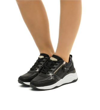 Mariamare Casualowe buty sportowe z czarnym klinem