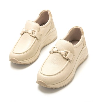 Mariamare Sneakers 68424 beige -Altezza zeppa 6cm-