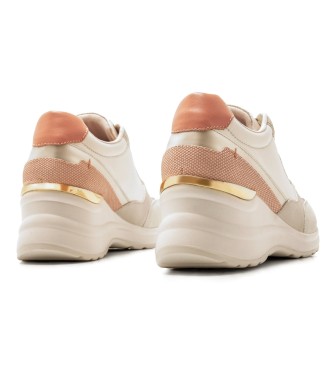 Mariamare Sneakers 63340 beige -Altezza zeppa 6cm-