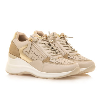 Mariamare Trningssko 68489 beige -Hjdekile 6 cm