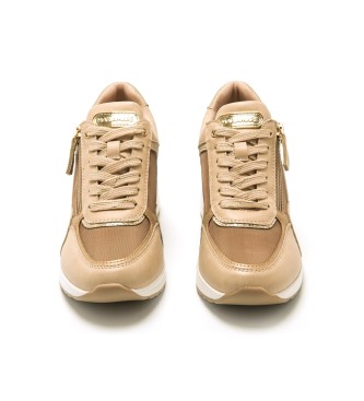 Mariamare Sneakers 68490 beige -Altezza zeppa 6cm-