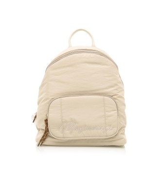 Mariamare Cremi beige backpack -25x30x11cm