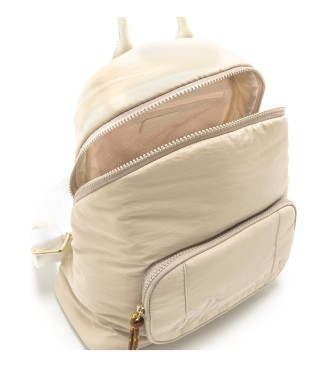 Mariamare Cremi beige backpack -25x30x11cm