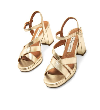 Mariamare Zlati sandali Cefalu - Višina pete 8,5 cm