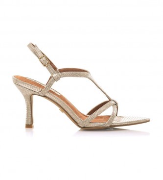 Mariamare Ivy guld sandaler - Hælhøjde 5,5cm Esdemarca butik med fodtøj, mode og tilbehør - bedste mærker i sko og designersko