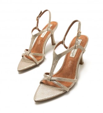 Mariamare Zlati sandali Ivy -Višina pete 5,5 cm