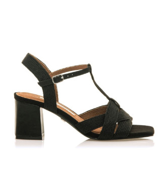 Mariamare Sandals Woodit black -Height heel 8.5cm