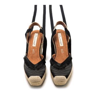 Mariamare Sandals 68309 black -Height 7cm wedge