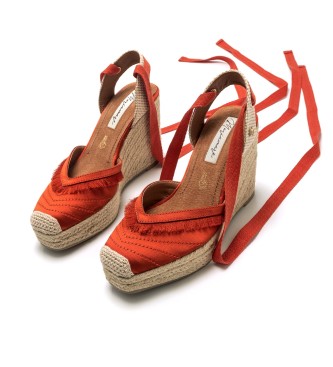 Mariamare Sandals 68309 red -Height 7cm wedge