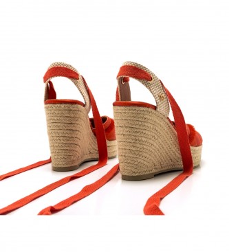 Mariamare Sandals 68309 red -Height 7cm wedge