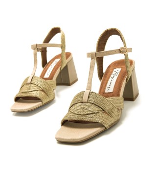 Mariamare Sandals 68455 beige -Heel height 8,5cm