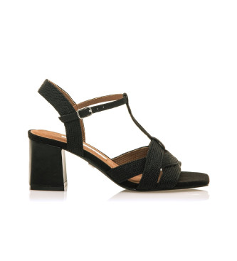Mariamare Sandalias  68455 negro -Altura tacn 8,5cm-