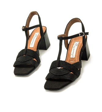 Mariamare Sandalias  68455 negro -Altura tacn 8,5cm-