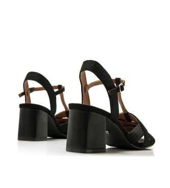 Mariamare Sandalias  68455 negro -Altura tacn 8,5cm-