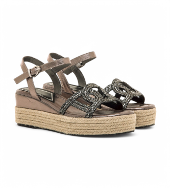 Mariamare Riccia slvfarvede sandaler