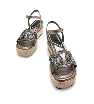 Mariamare Riccia slvfarvede sandaler