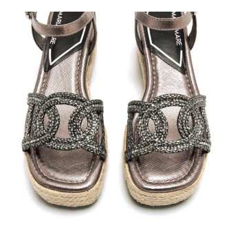 Mariamare Riccia slvfarvede sandaler