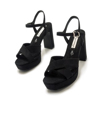 Mariamare Sandals 63418 black -Heel height 9cm