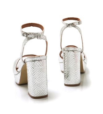 Mariamare Sandals 68378 silver -Heel height 9cm